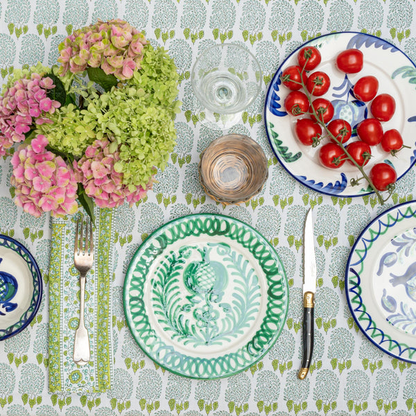 Bumble Tablecloth In Green/Aqua