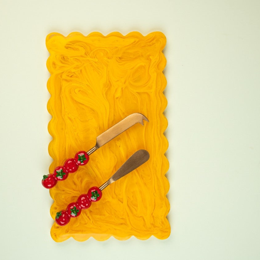 Tomato Cheese Knife Set of 2 8x1 Inches - Casa Amarosa