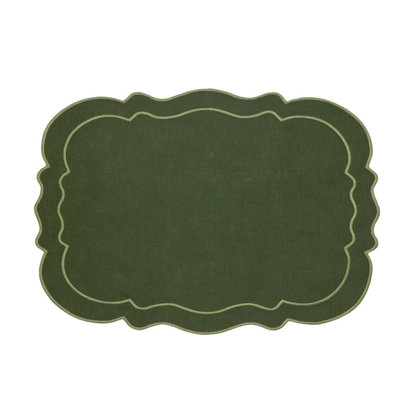Placemat Clou, Green with Green