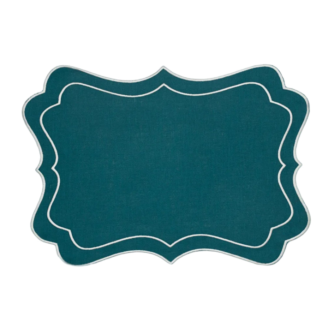 Individual Brisa, Azul Petróleo com Branco