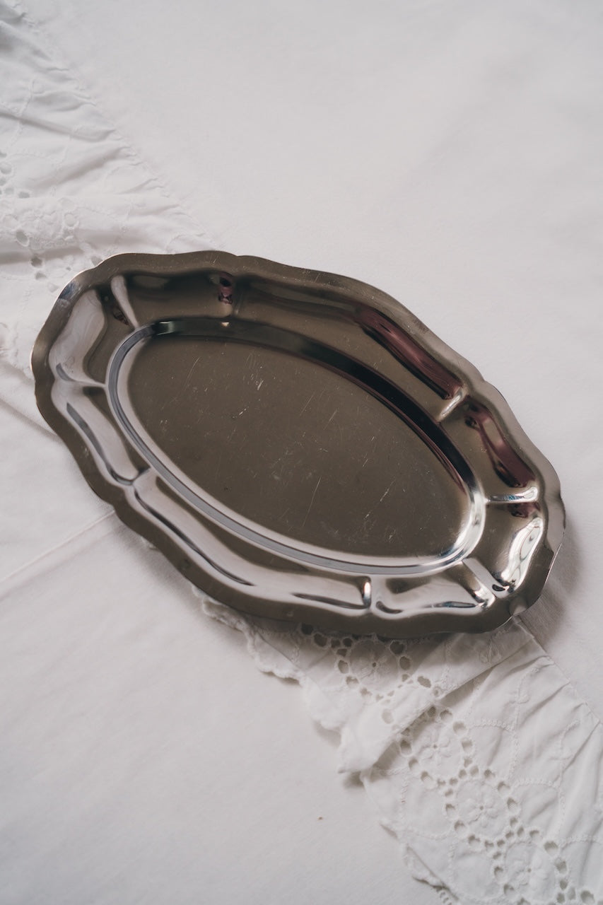 Oval Stainless Steel Dish