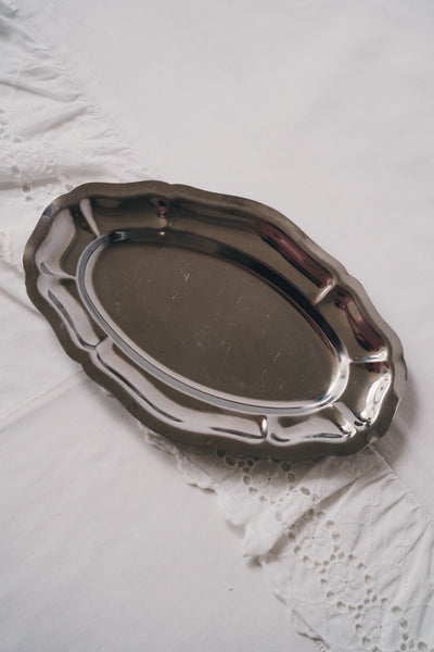 Oval Stainless Steel Dish
