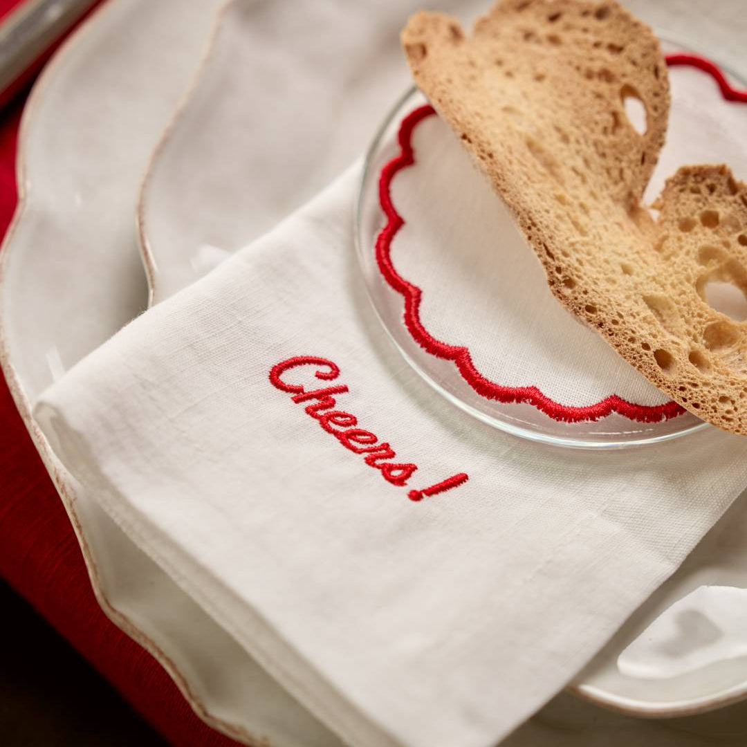 Cheers Napkin, Red