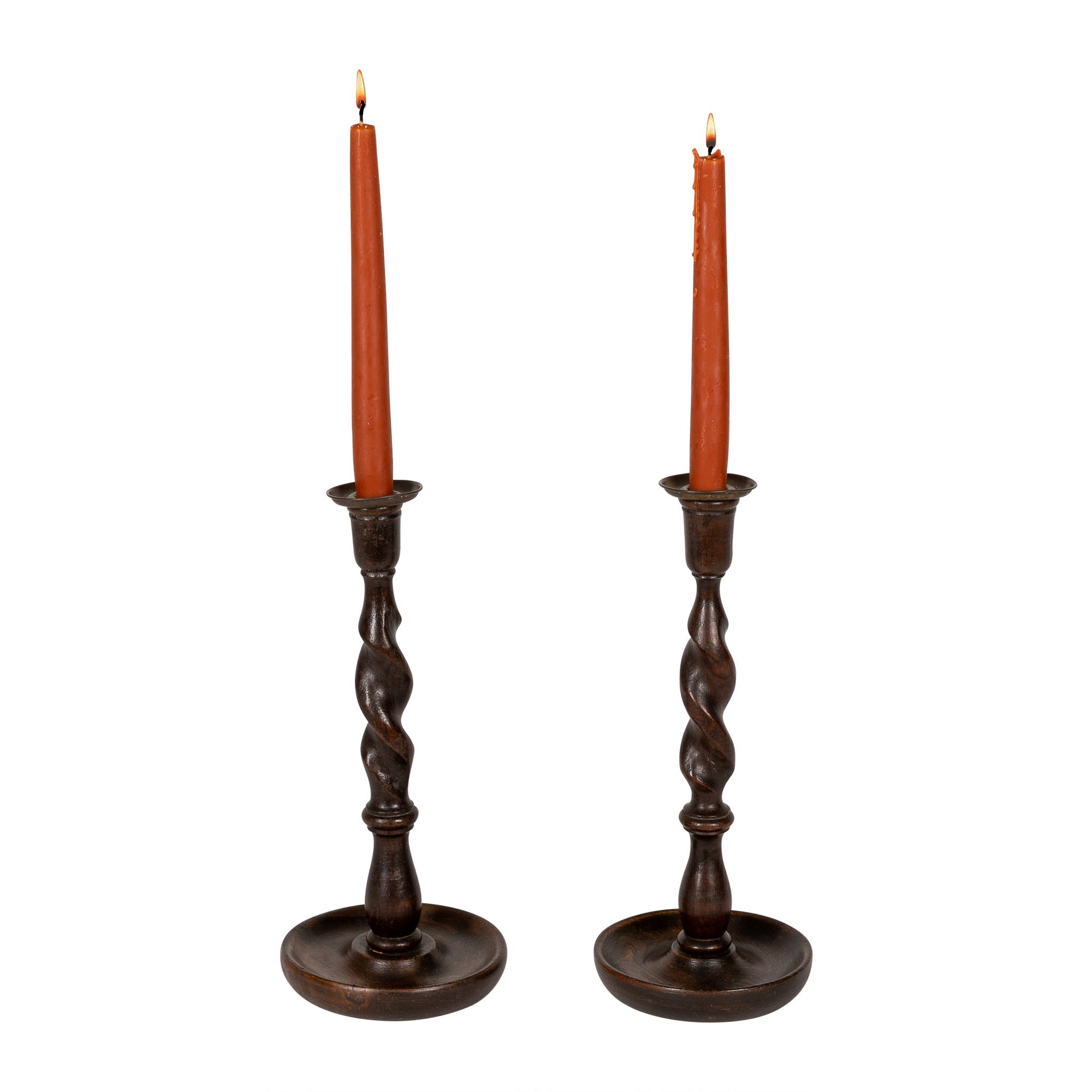 Tall Barley Twist Candlesticks