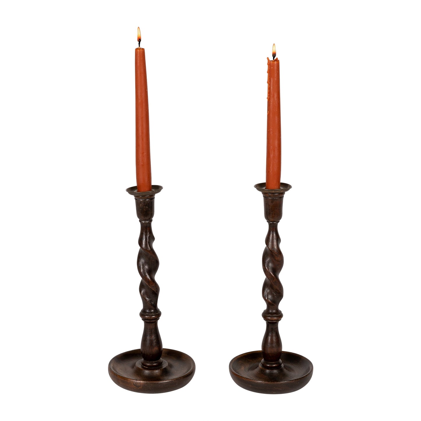 Tall Barley Twist Candlesticks