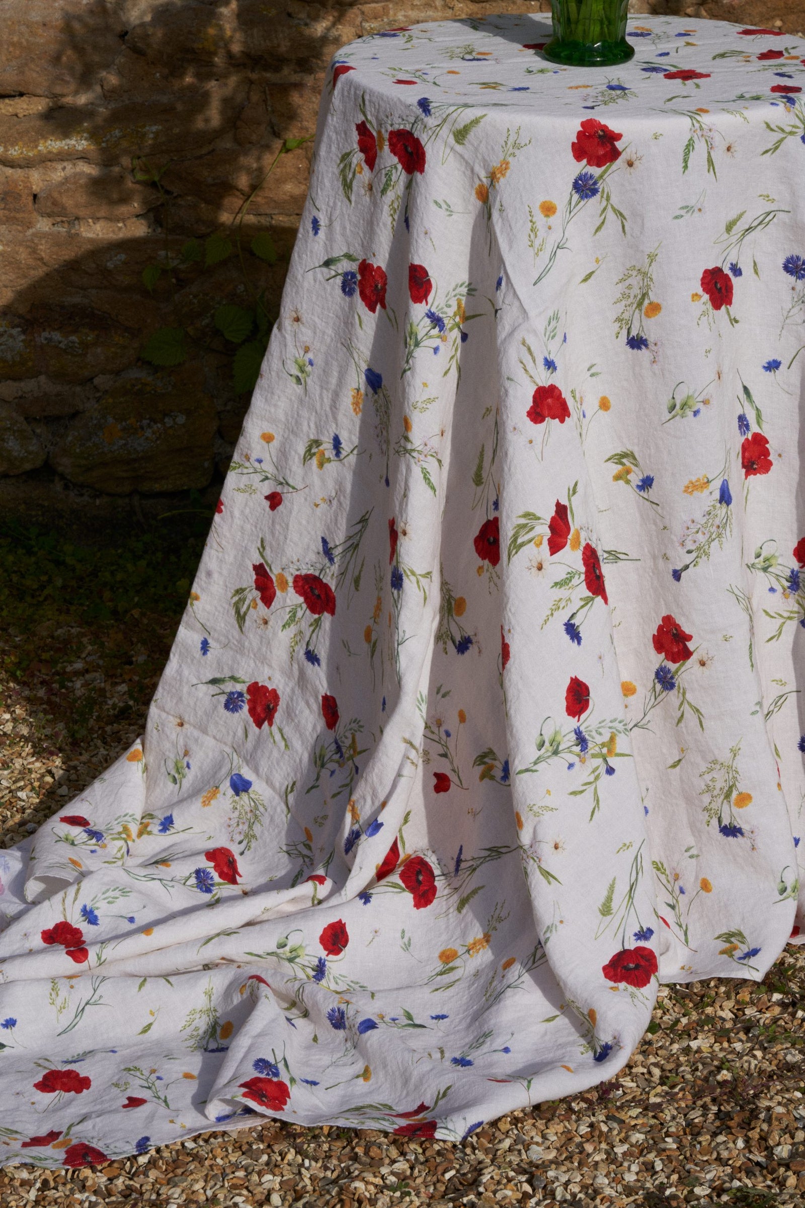 Summer Meadow Linen Tablecloth