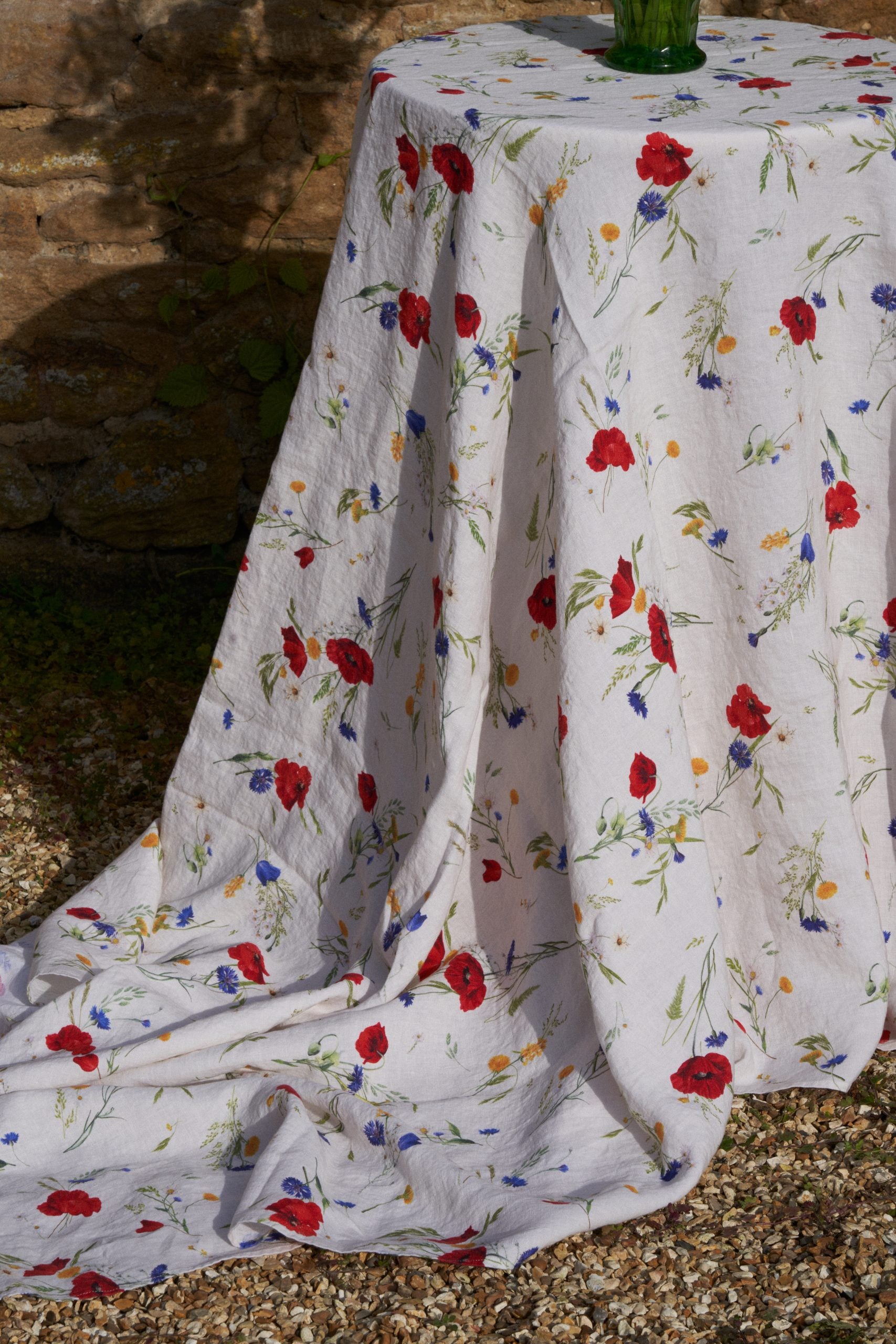 Summer Meadow Linen Tablecloth