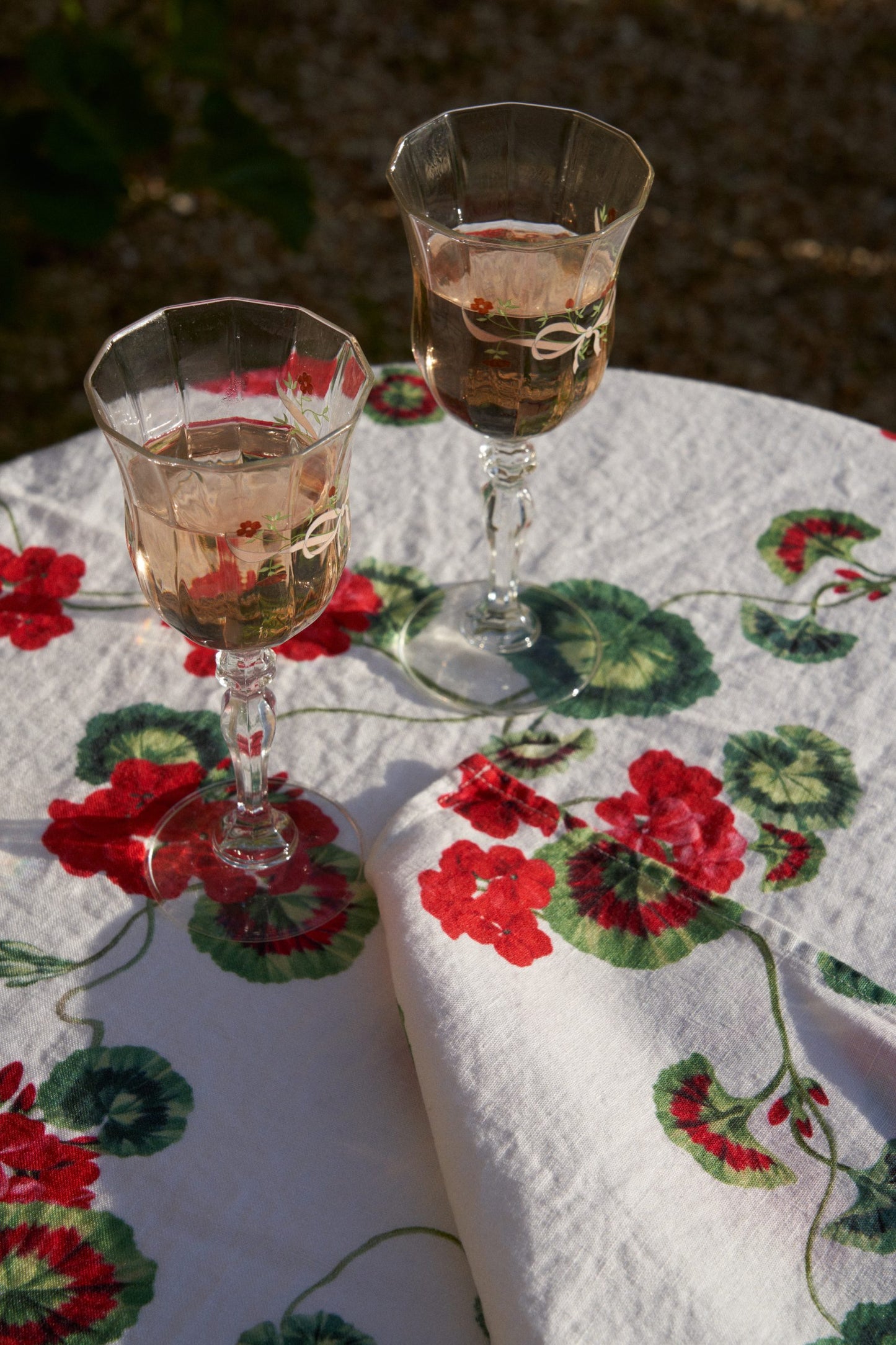 Geranium Linen Napkin
