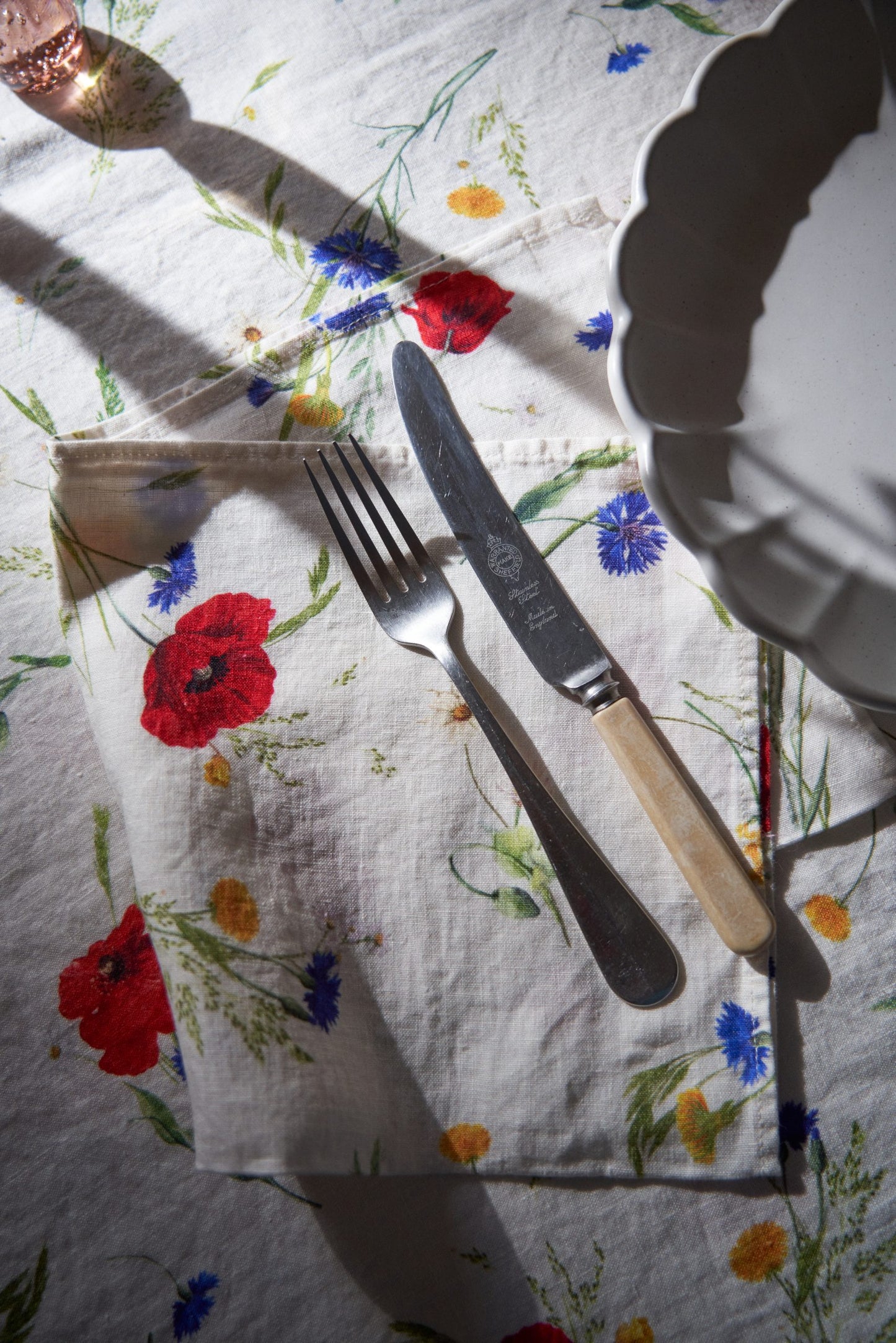Summer Meadow Linen Tablecloth