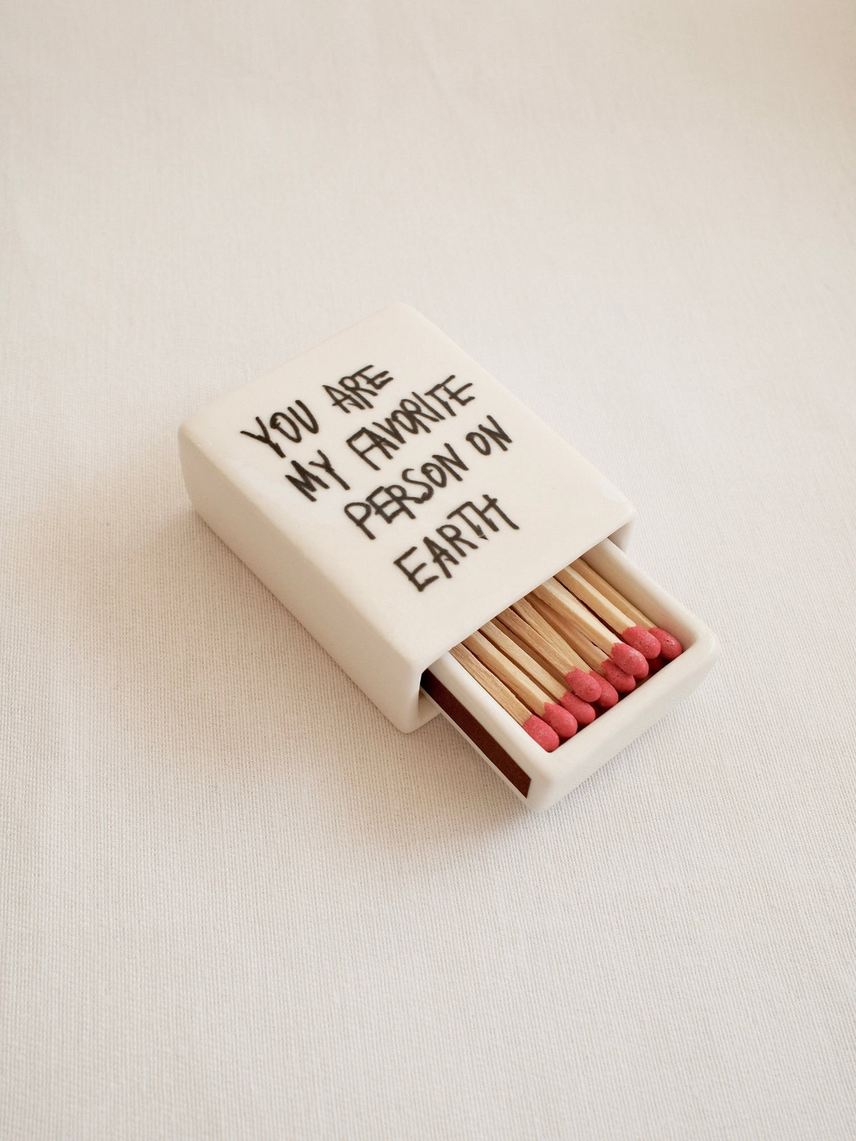 You Are My Favorite Person' Mini Ceramic Matchbox