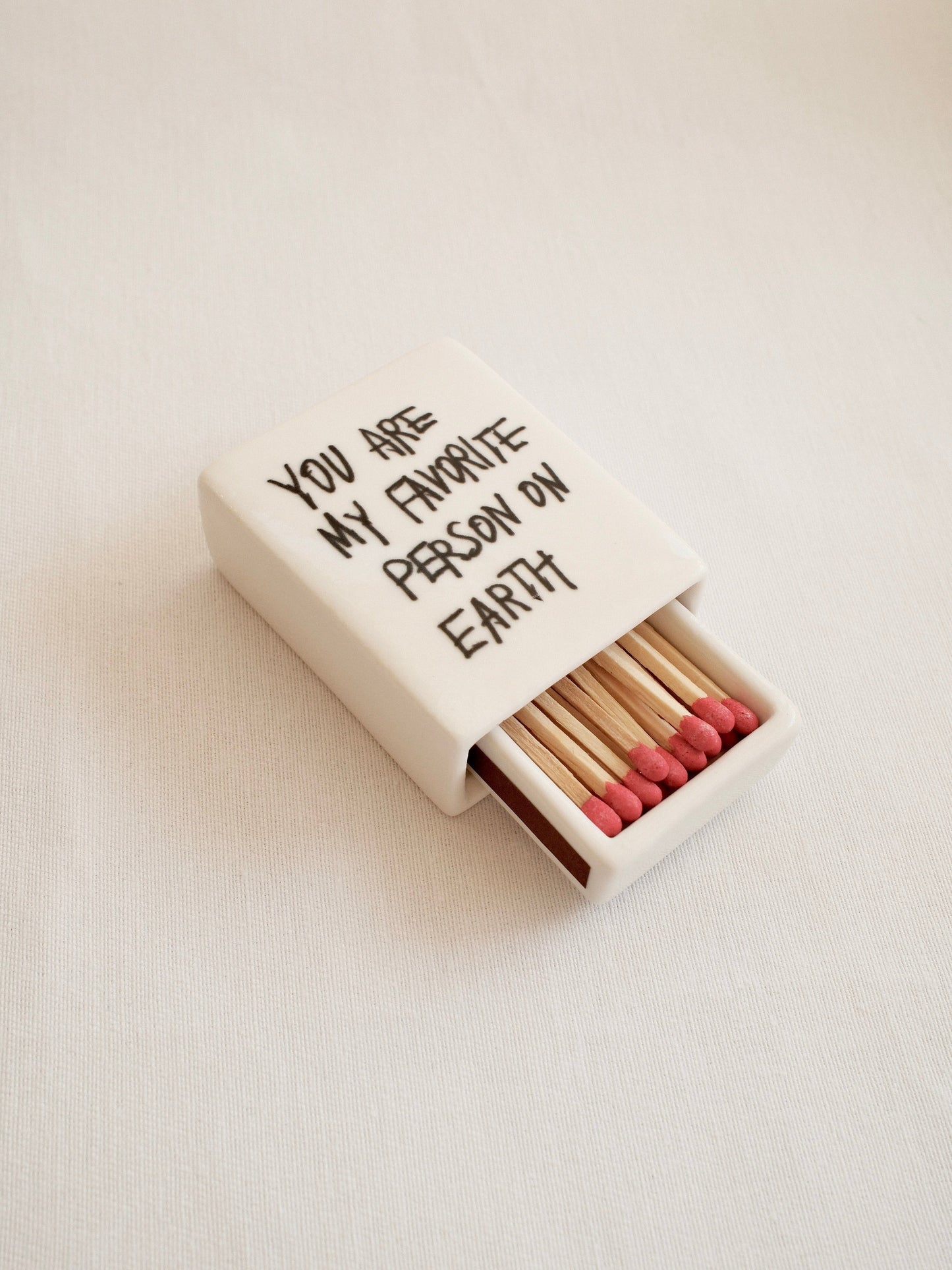 You Are My Favorite Person' Mini Ceramic Matchbox