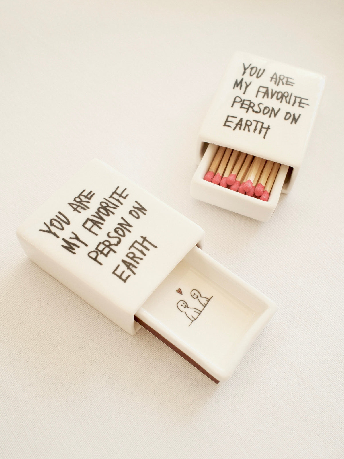 You Are My Favorite Person' Mini Ceramic Matchbox