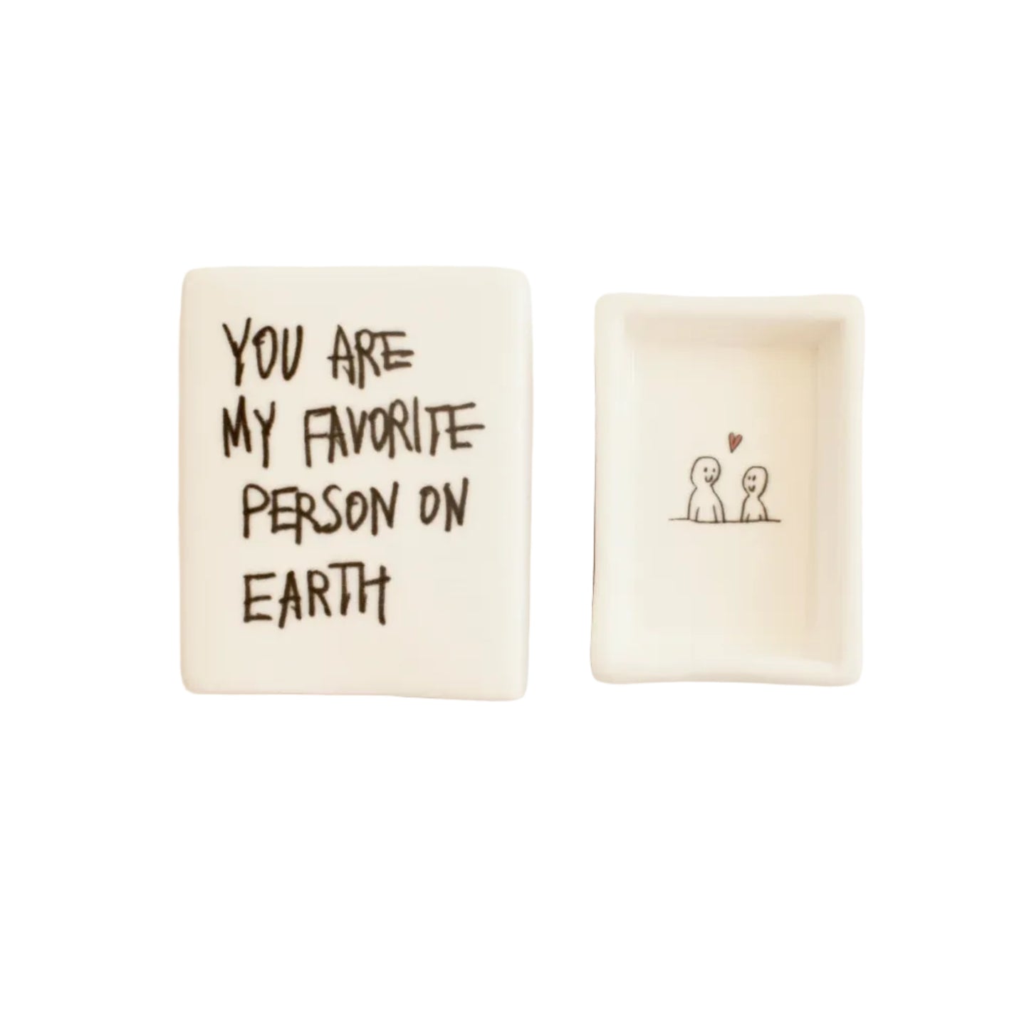 You Are My Favorite Person' Mini Ceramic Matchbox