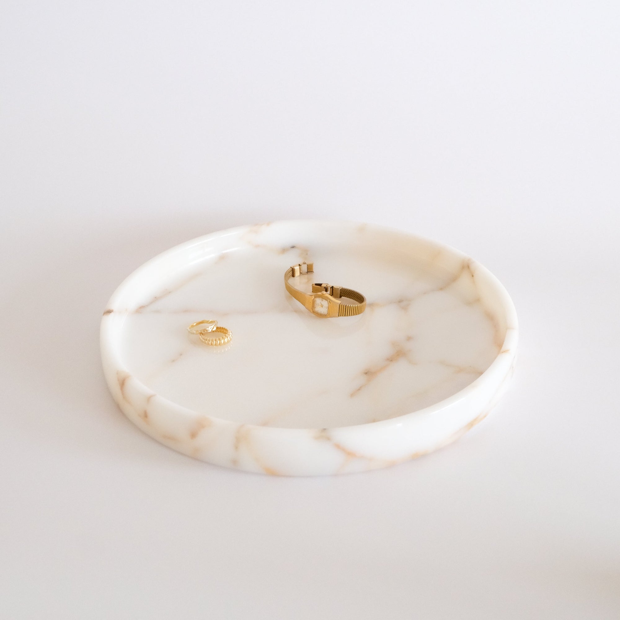 Raya Marble Tray Honey