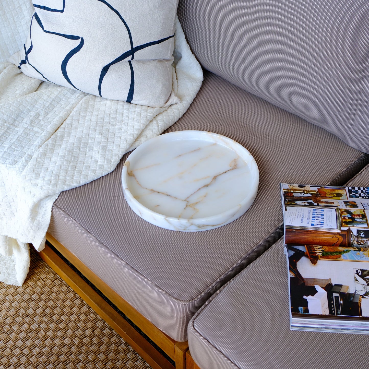 Raya Marble Tray Honey