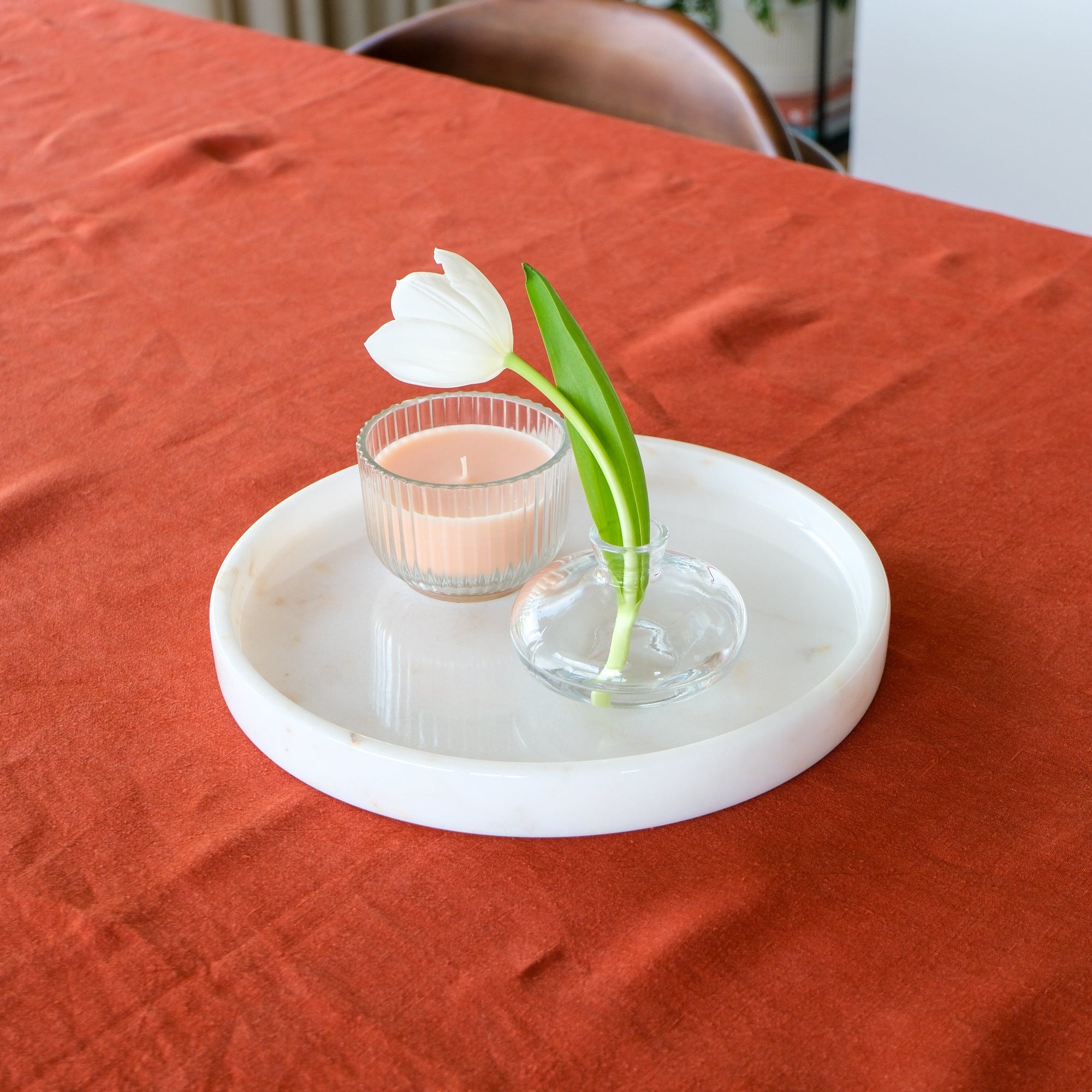 Raya Marble Tray White