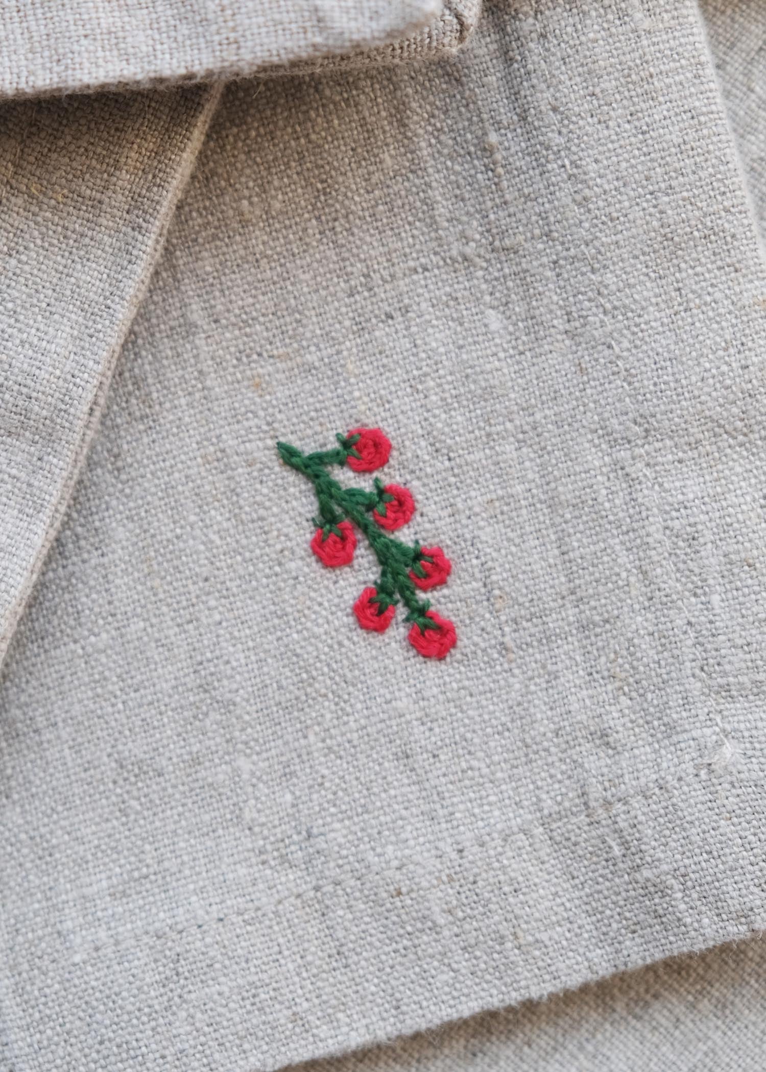 Vegetable Garden Linen Napkin Set Of 2