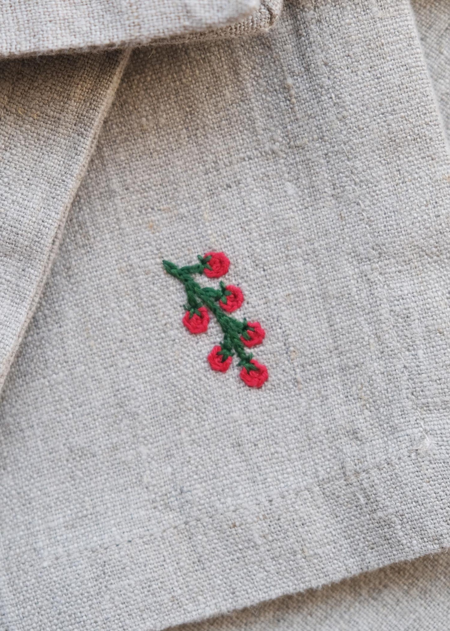 Vegetable Garden Linen Napkin Set Of 2