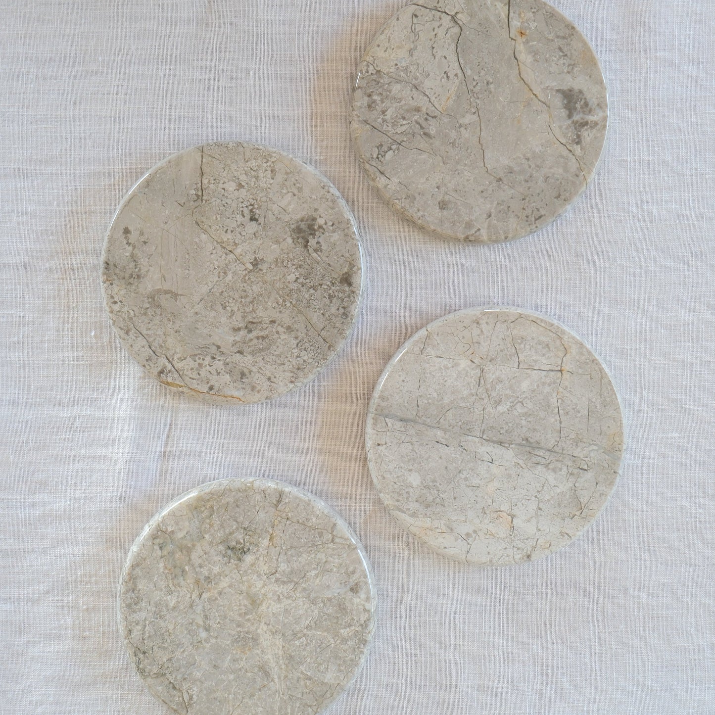 Isla Marble Coaster Set Tundra