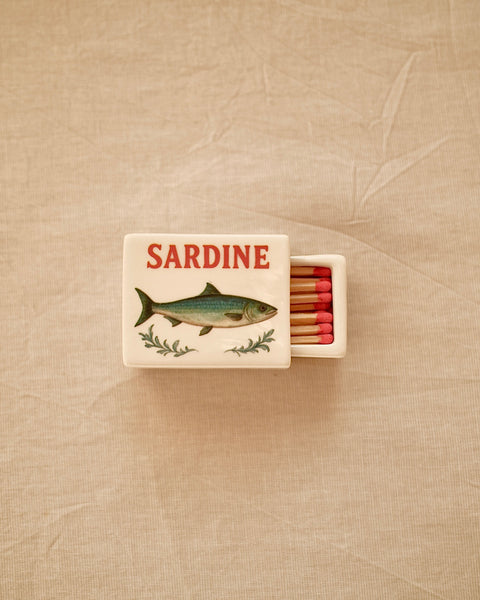 Mini Sardine’ Ceramic Matchbox