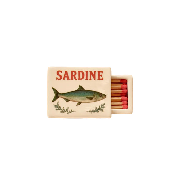 Mini Sardine’ Ceramic Matchbox