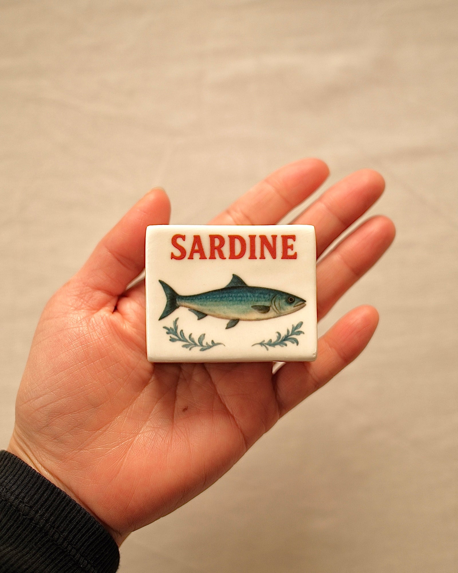 Mini Sardine’ Ceramic Matchbox