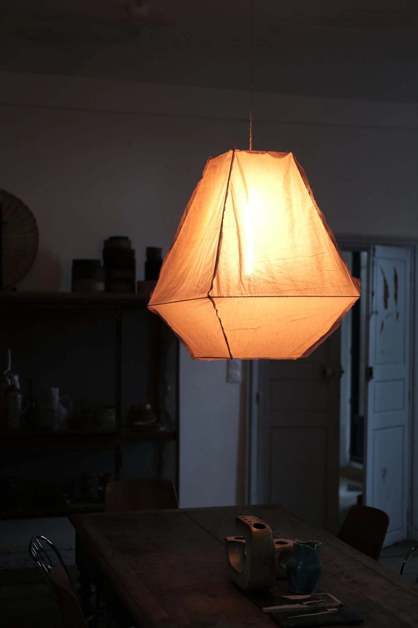 Candelabra Ceiling Light – Rosewood Pink