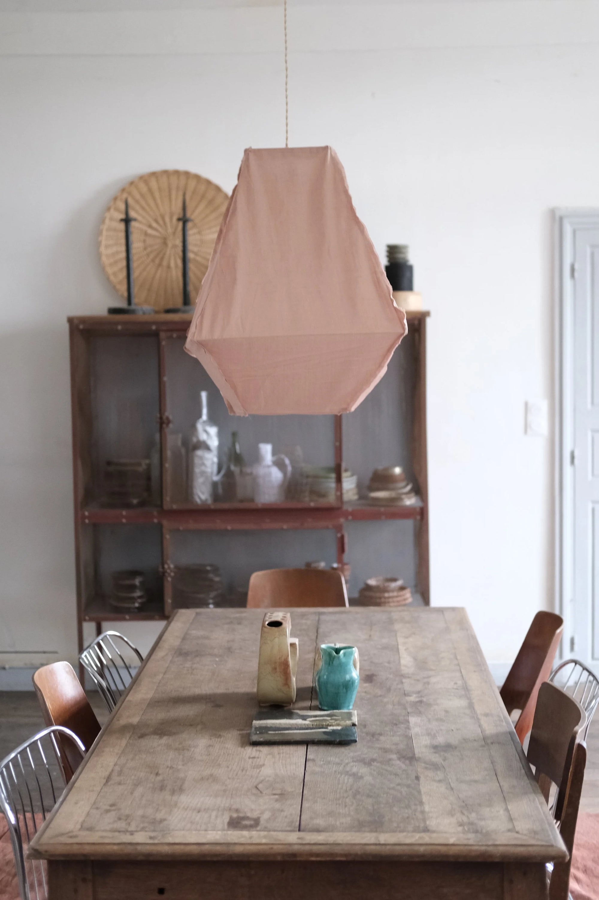 Candelabra Ceiling Light – Rosewood Pink