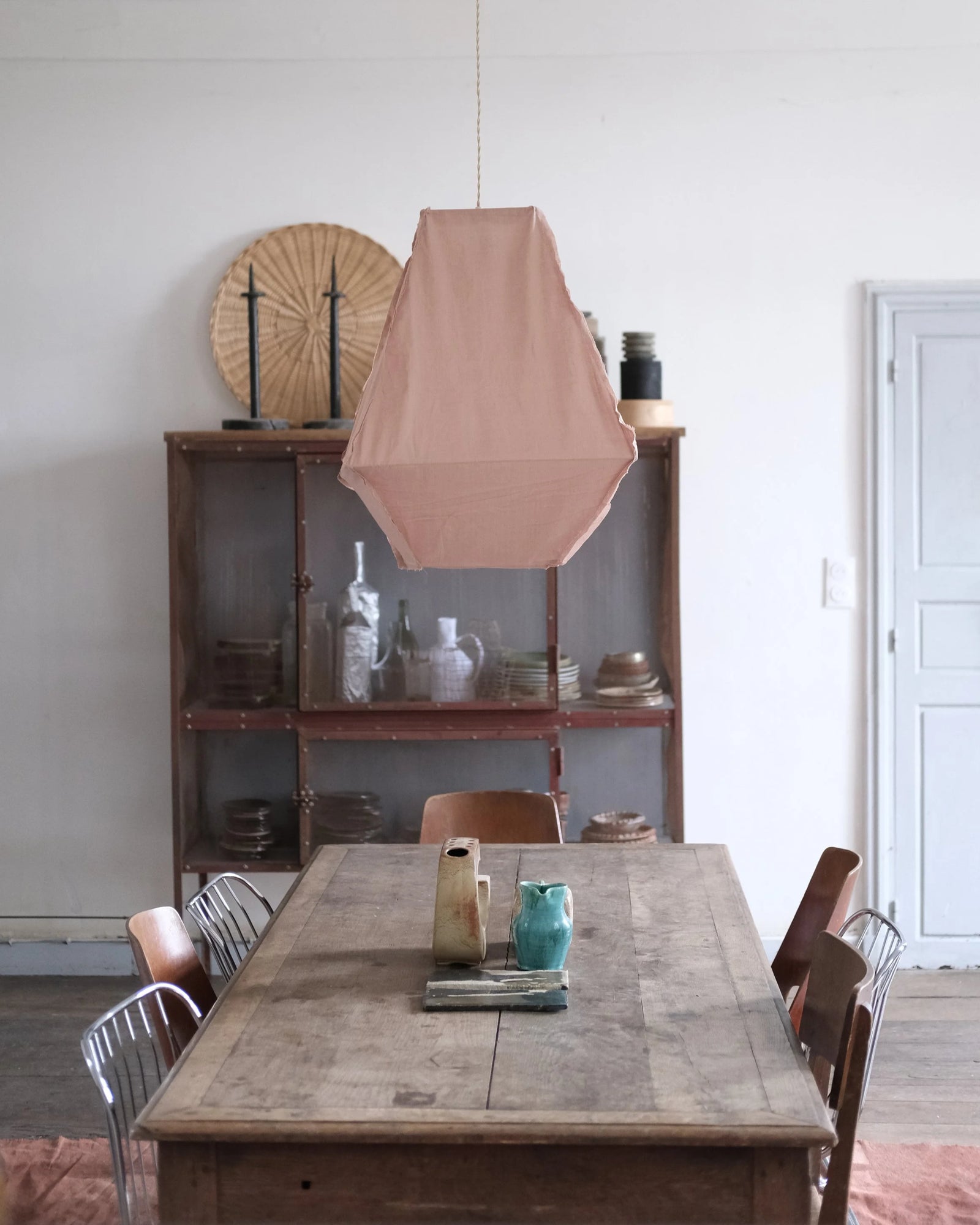 Candelabra Ceiling Light – Rosewood Pink