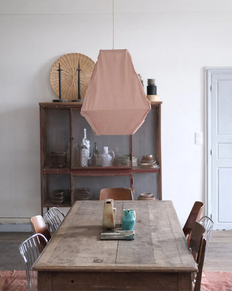 Candelabra Ceiling Light – Rosewood Pink