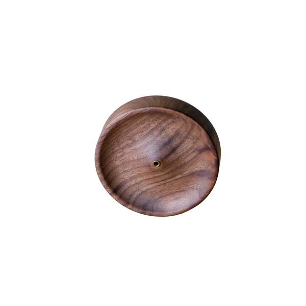 Asha Walnut Incense Holder