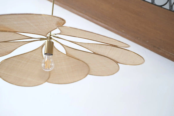 Pale Précieuse Ceiling Light– Raphia Fibers