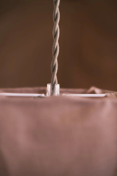 Candelabra Ceiling Light – Rosewood Pink