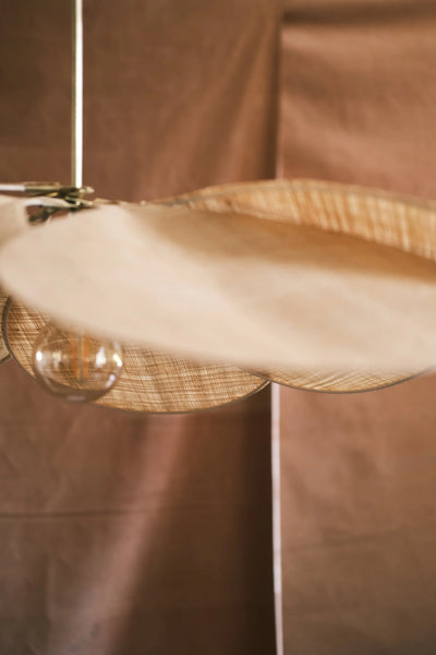 Pale Originelle Ceiling Light – Raphia Fibers