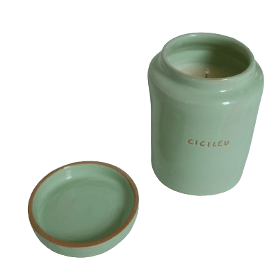 Ceramic Honey Almond Soy Wax Candle