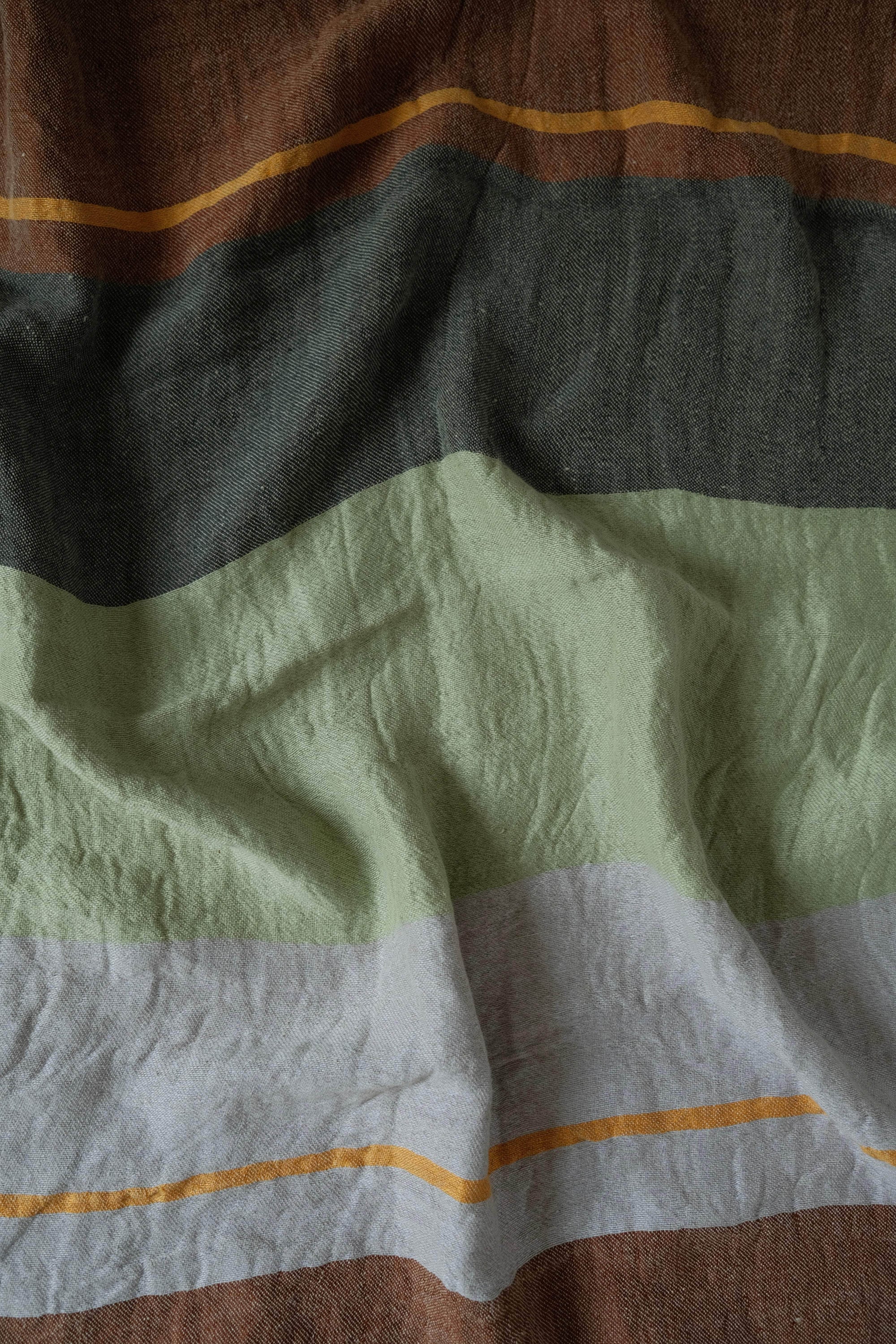 Multicoloured Linen Tablecloth