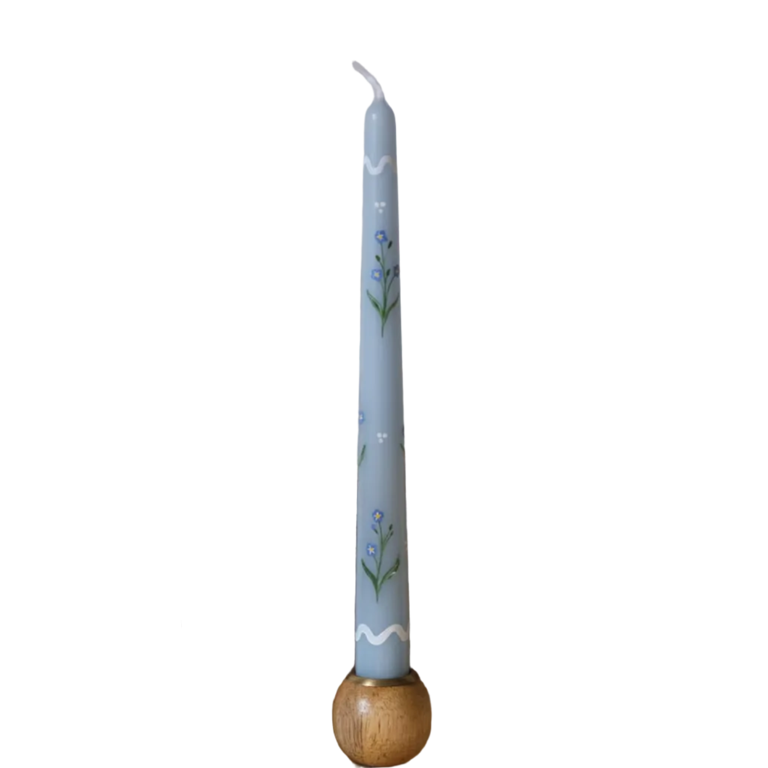 Ric-rac Forget Me Not Blue Candle