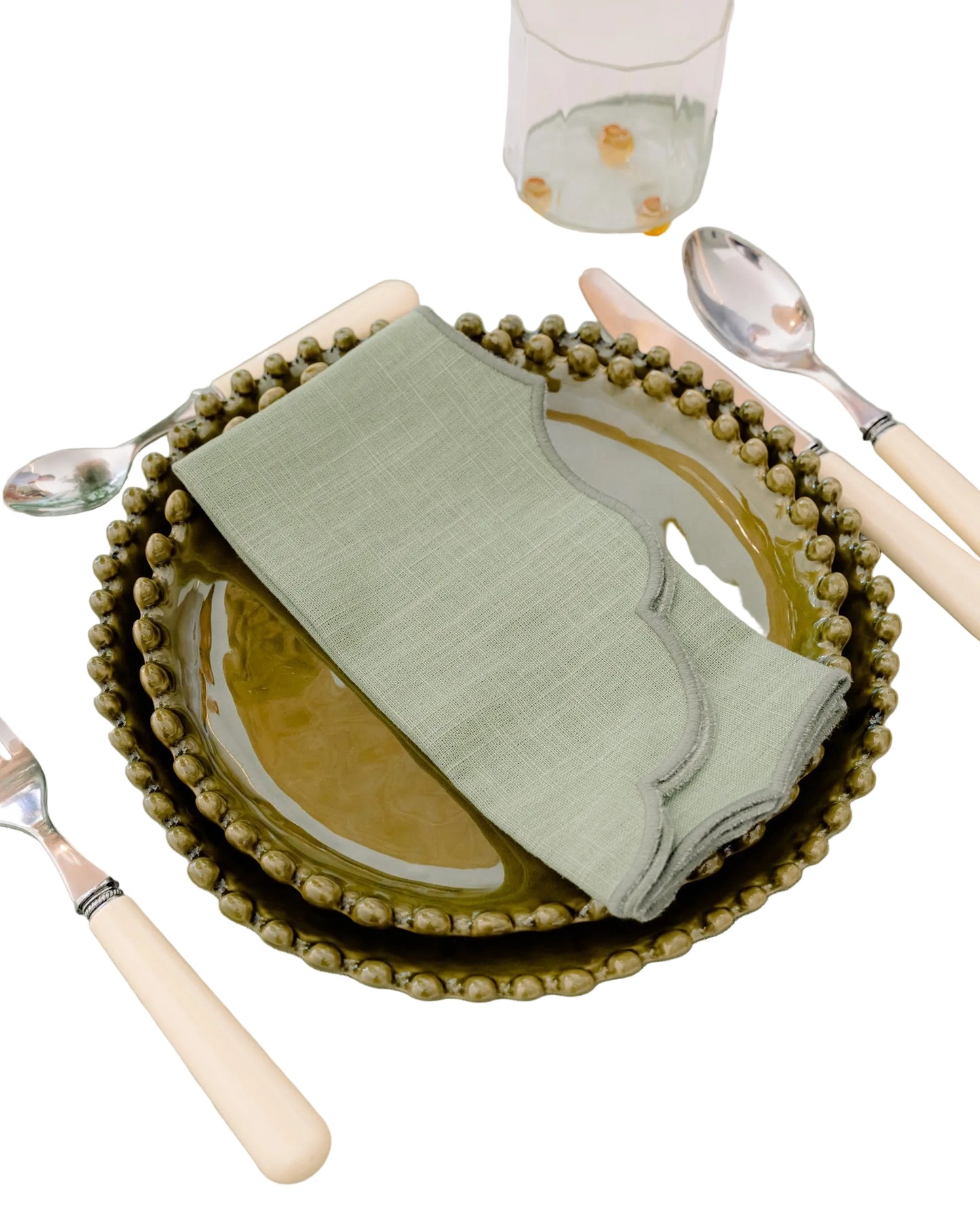 Palma Napkin, Green on Green