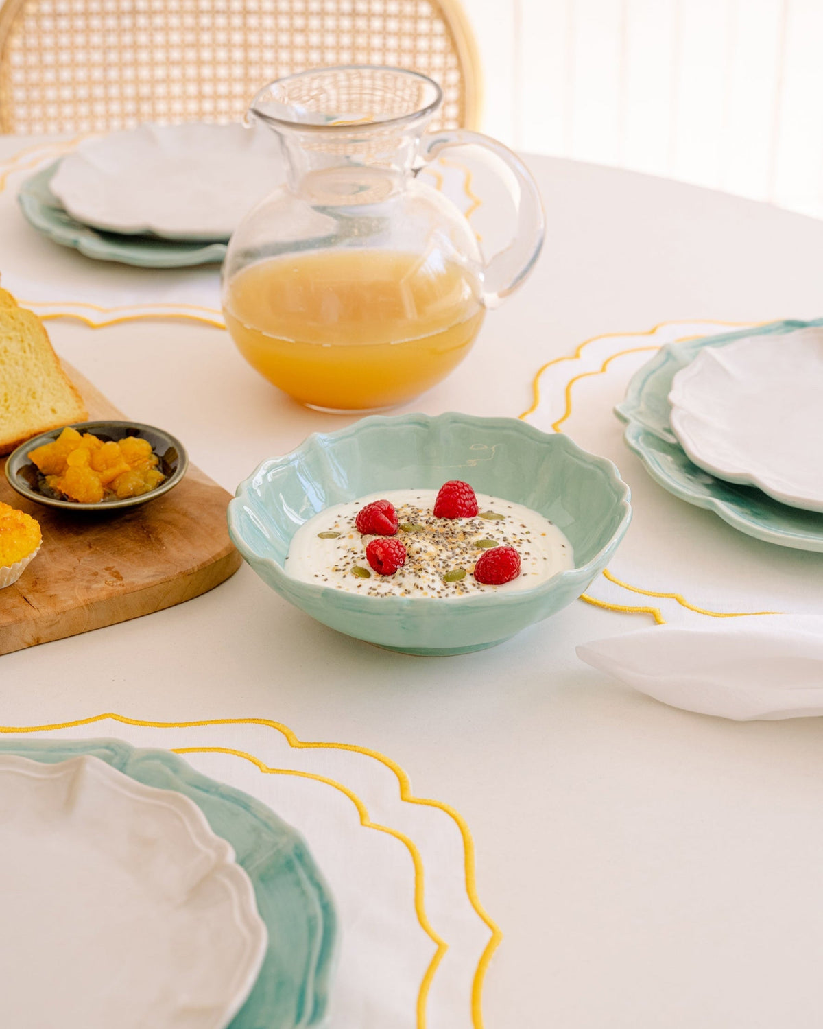 Prato de Sopa Judite Turquesa