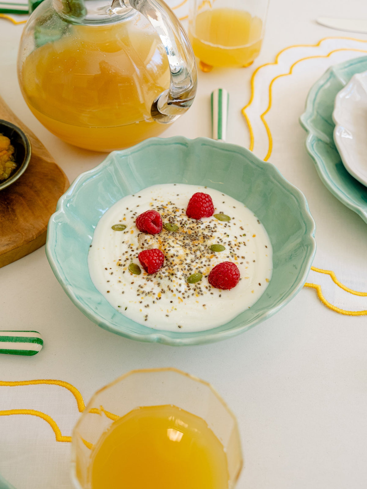 Prato de Sopa Judite Turquesa