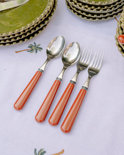 Conjunto de Talheres Terracota (24 peças)