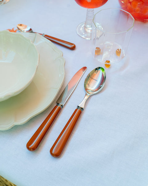 Conjunto de Talheres Terracota (24 peças)
