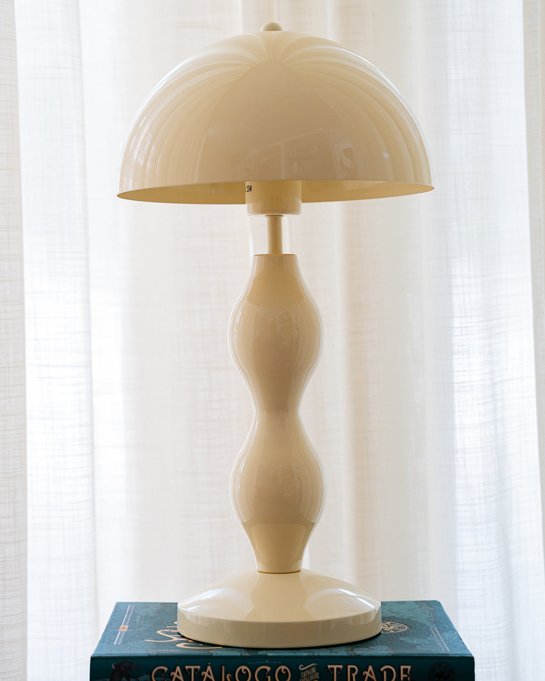 Noa Beige Table Lamp with Metal Shade
