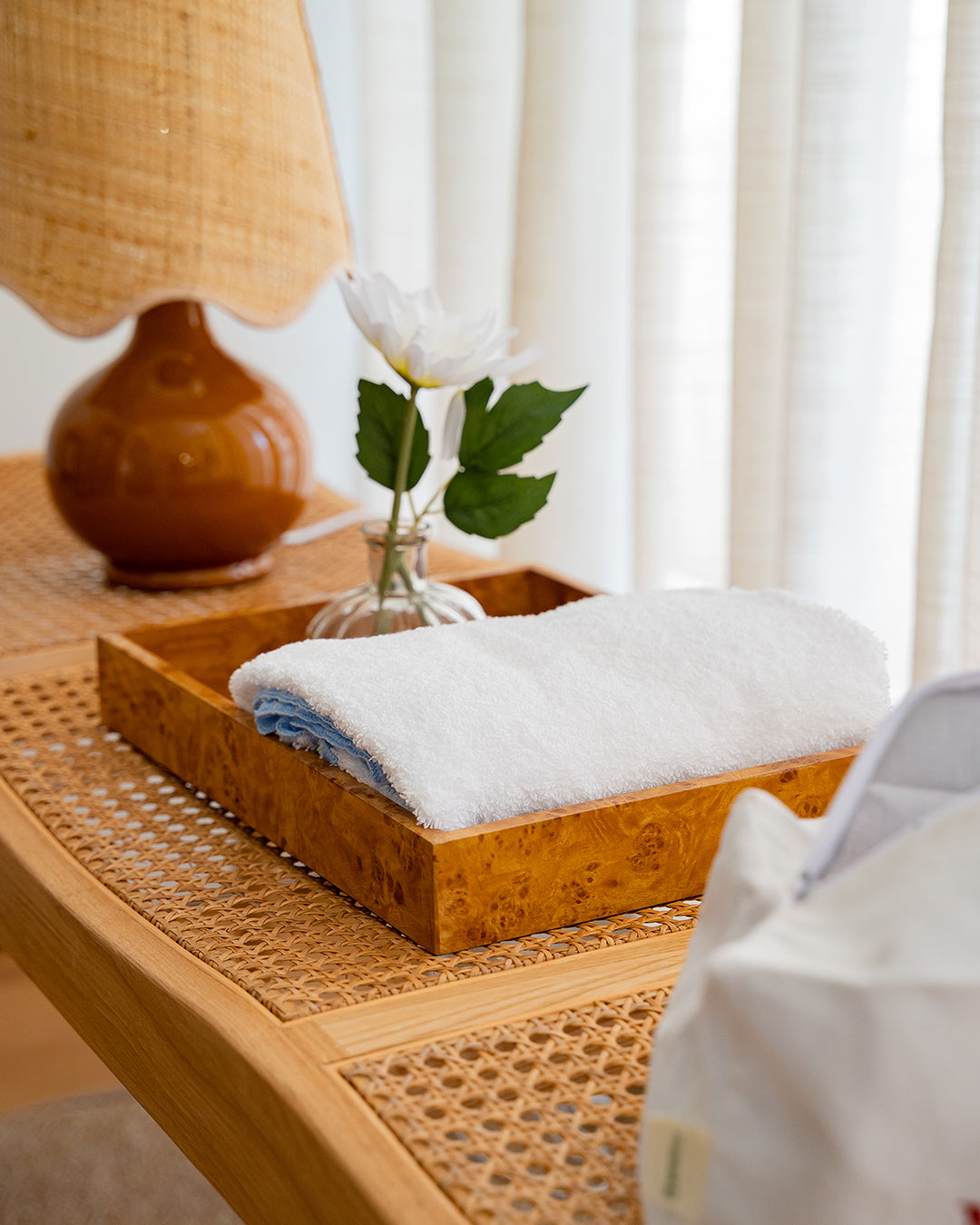 Bosco Rectangular Elm-Style Tray, 33 × 24 cm