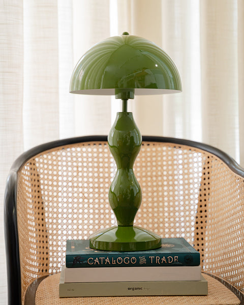 Noa Green Table Lamp with Metal Shade