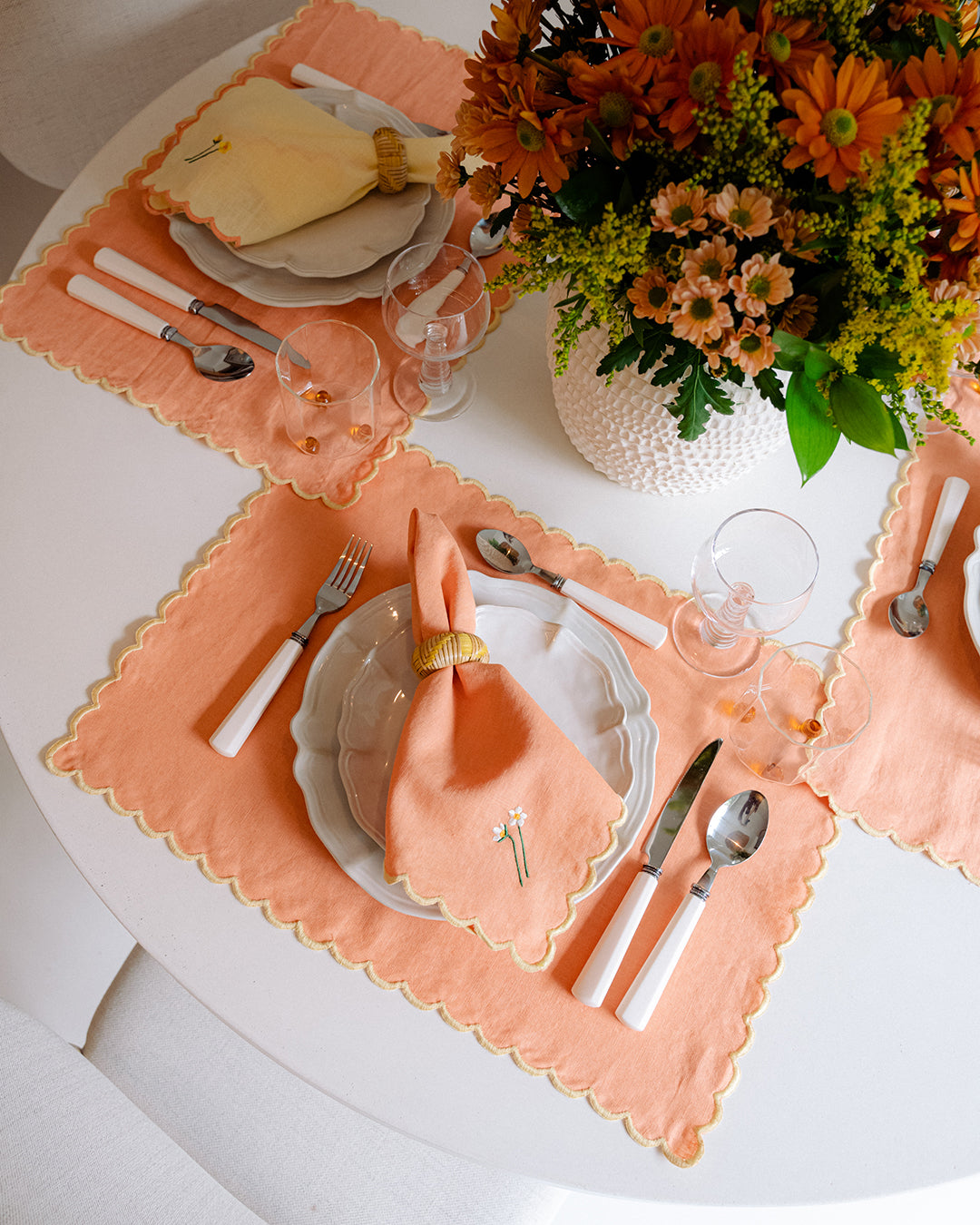 Aurora Mother’s Placemat, Orange and Yellow