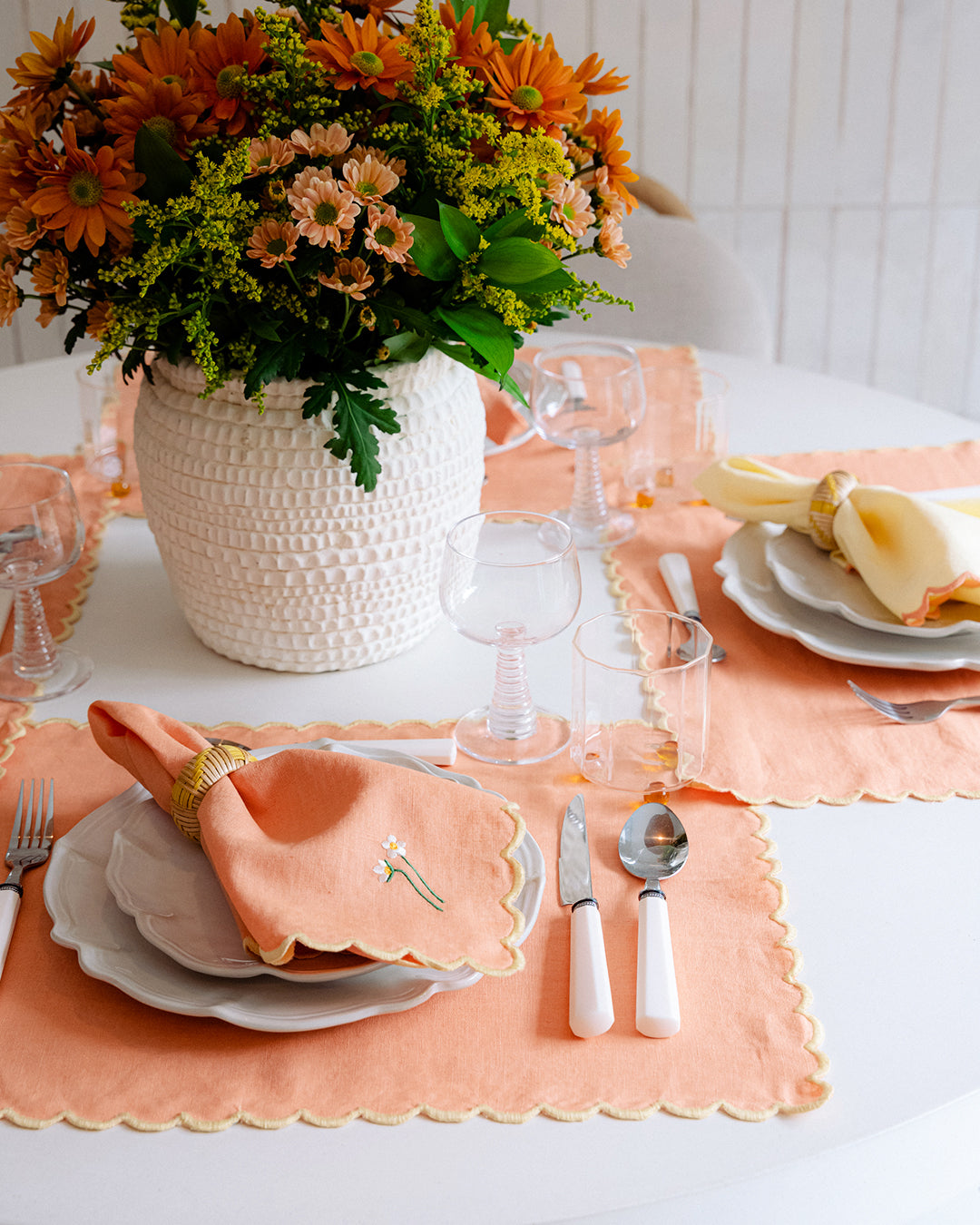 Aurora Mother’s Placemat, Orange and Yellow