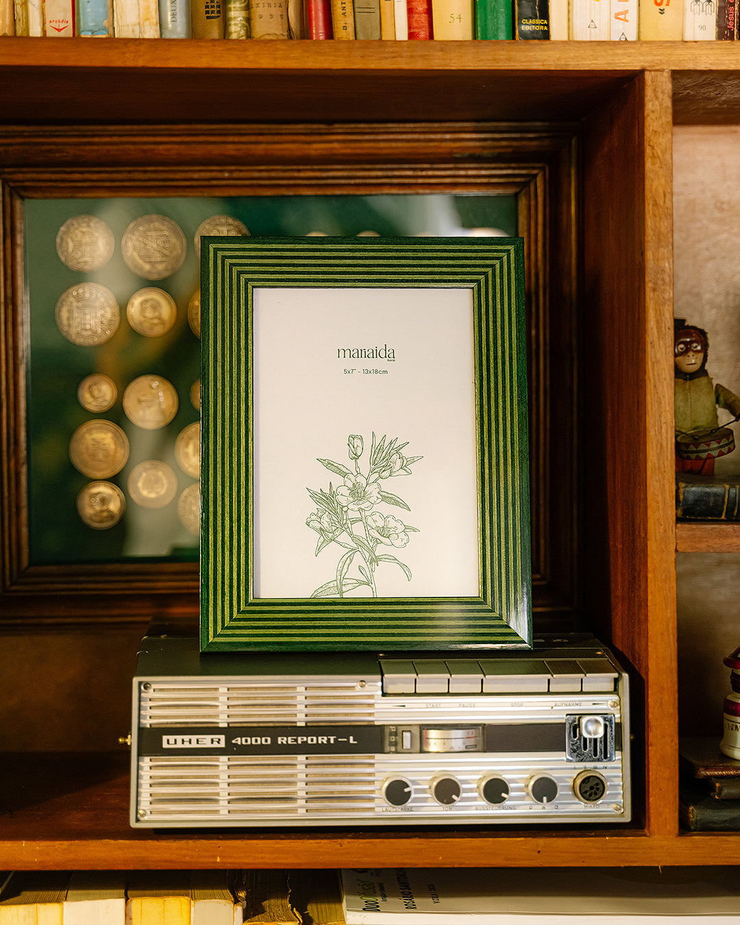 Dolce Tempo Green Photo Frame, 13 × 18 cm