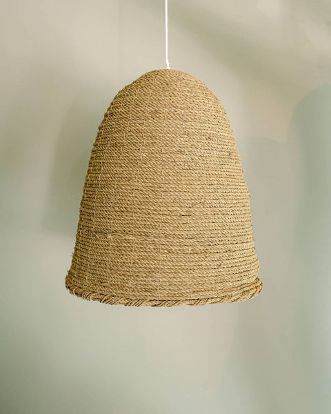 Green Plant-Fibre Pendant Light, 43 x 43 x 52 cm