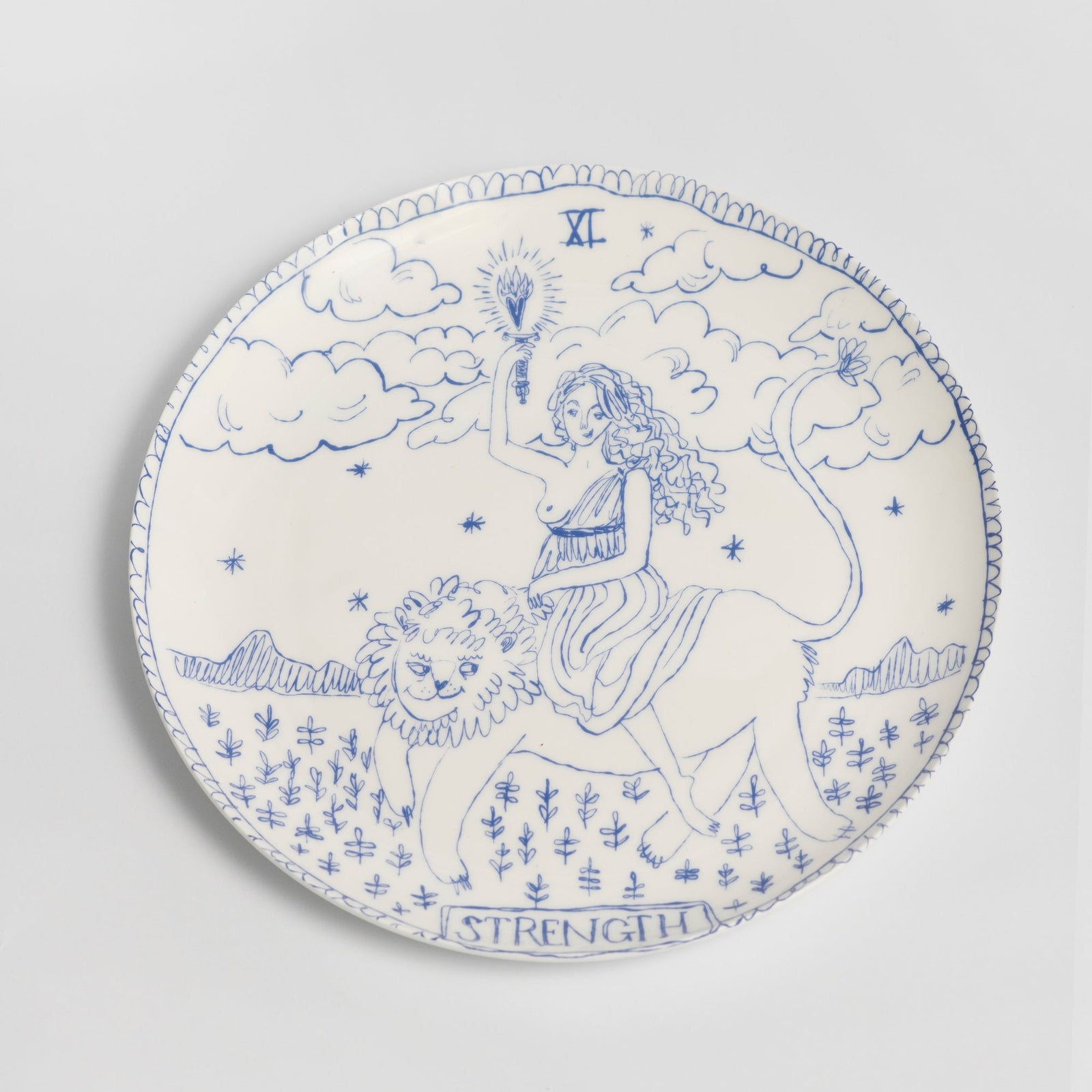 The Strength Tarot Dinner Plate